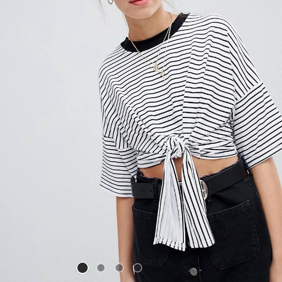 wednesdays girl Tops - Tie front top